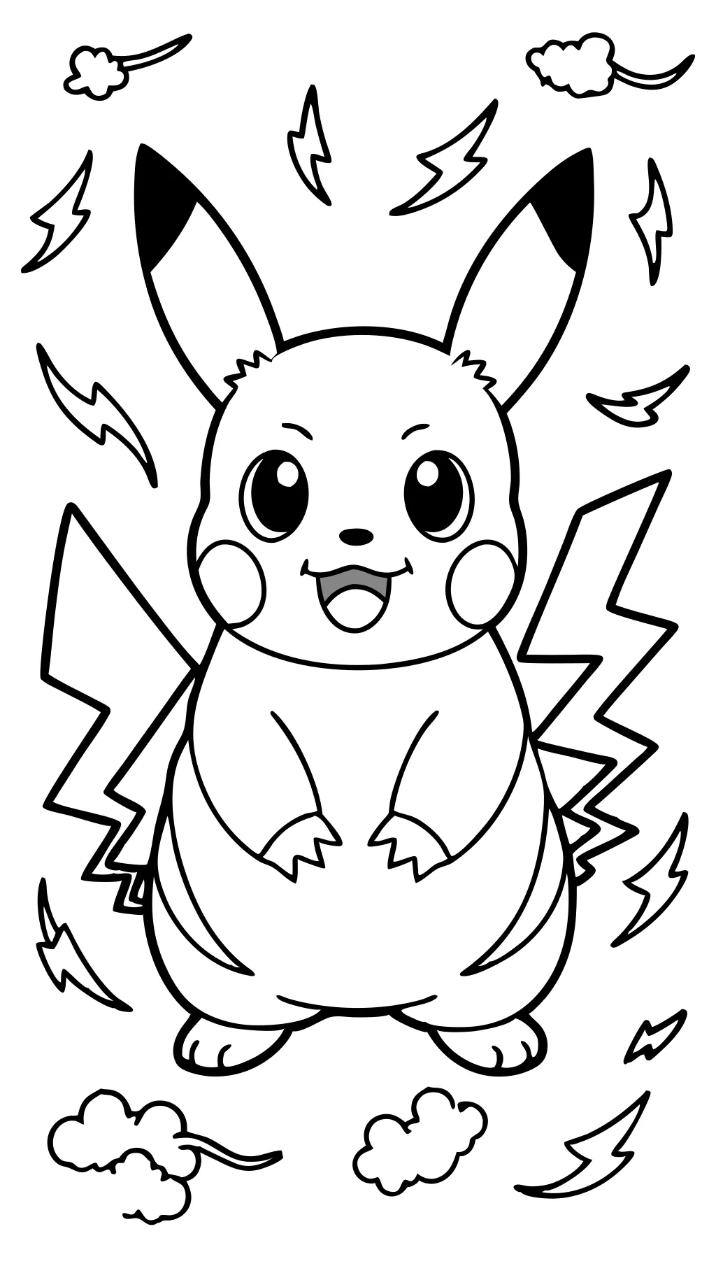 pokemon coloring pages raichu